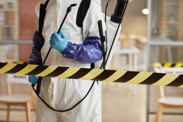 Professional Blood Cleanup technician working in Delton, MI